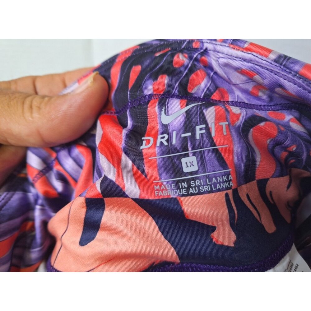 Nike Running Tight Fit Womens 1X 33X22 Dri Fit Fast Run High Rise CU8424-529 - Picture 5 of 10